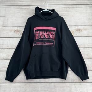 The Killers Wonderful Wonderful World Tour 2017 Hoodie Sweatshirt Adult XL Black
